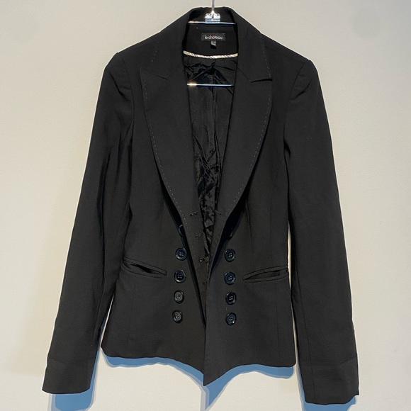 le chateau Jackets & Blazers - Le Chateau Women Blazer Black Double Breast / Black / XS